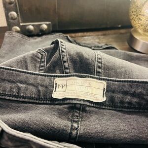 Free People Black Denim Jeans